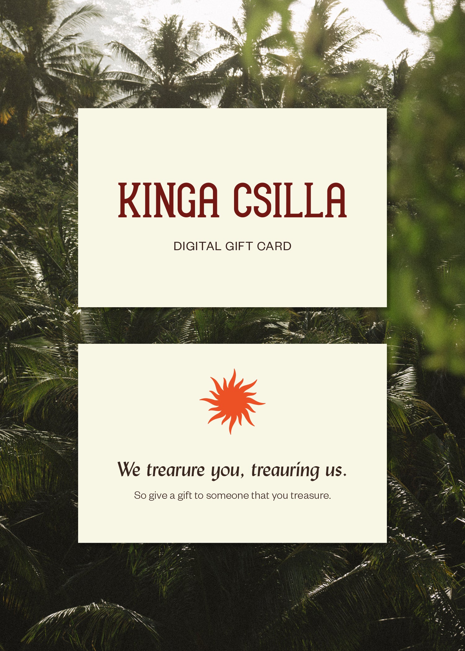 KINGA CSILLA GIFT CARD