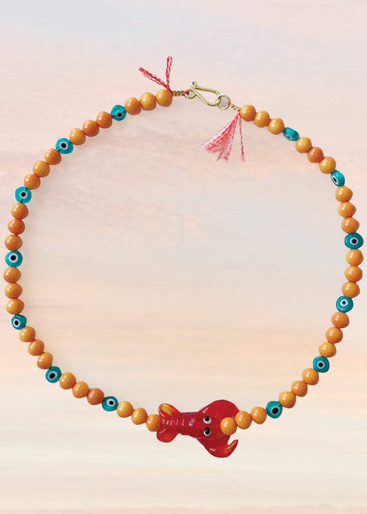 ARAGOSTA 'ALLEGRIA' BEADED NECKLACE