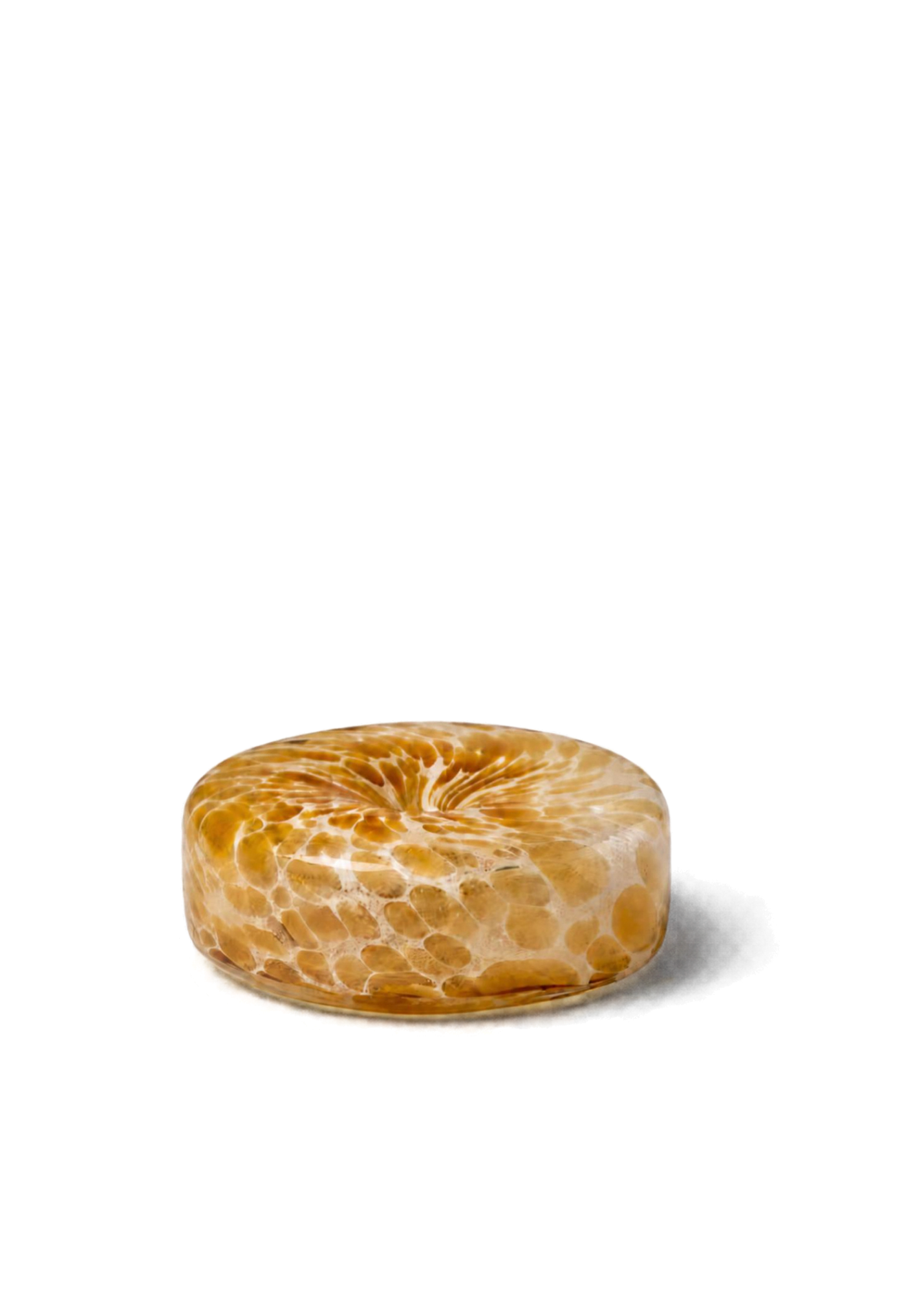 Glass Marble Holder - Brown