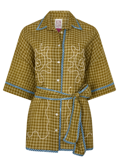 HULIA CHECK TOKEN SHIRT