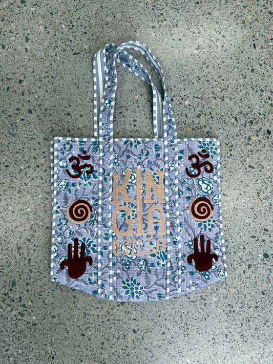 KC INDIAN BLOCK PRINTED KANTHA BAG