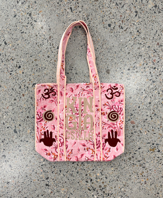 Kc Indian Block Printed Kantha Bag