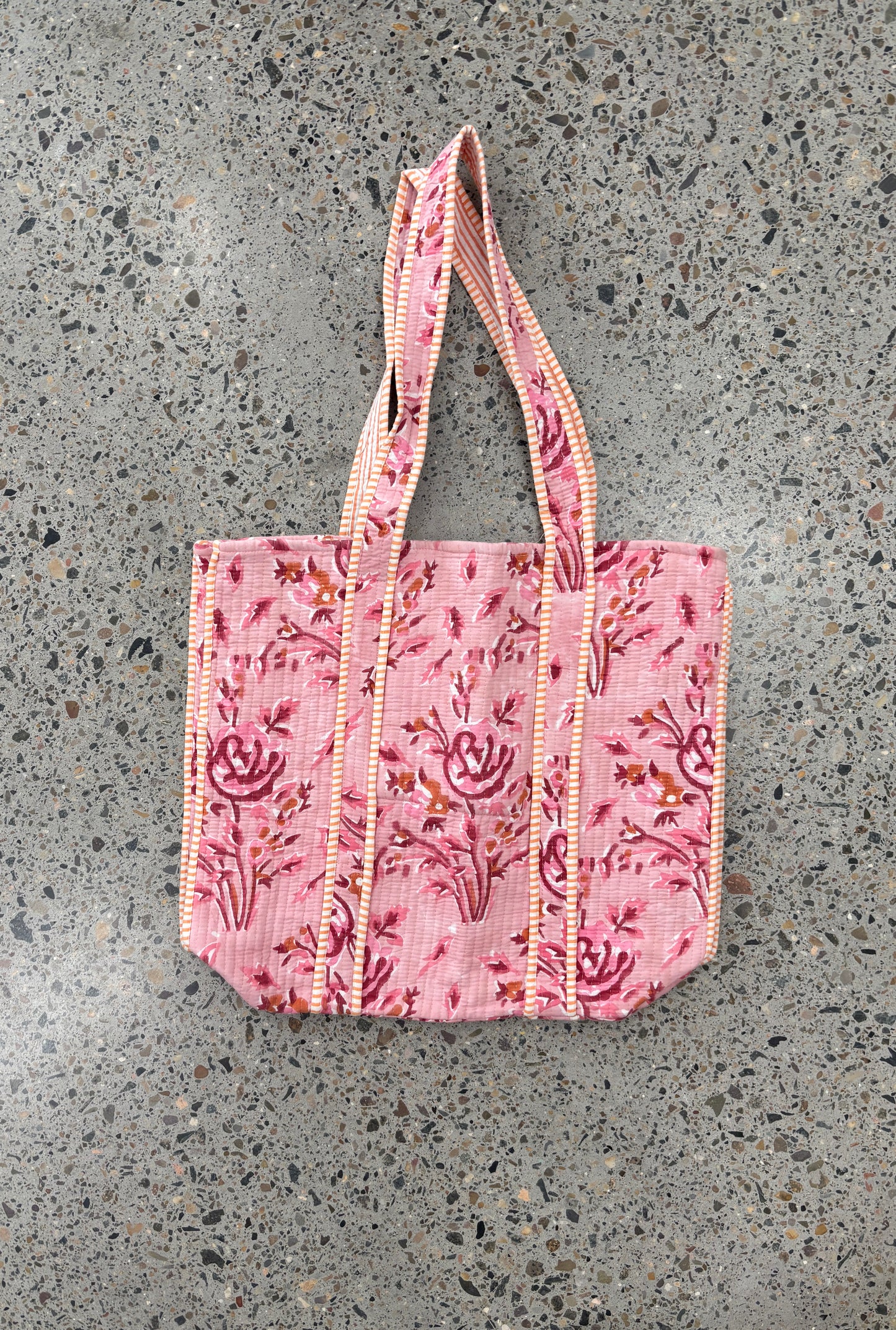 Kc Indian Block Printed Kantha Bag
