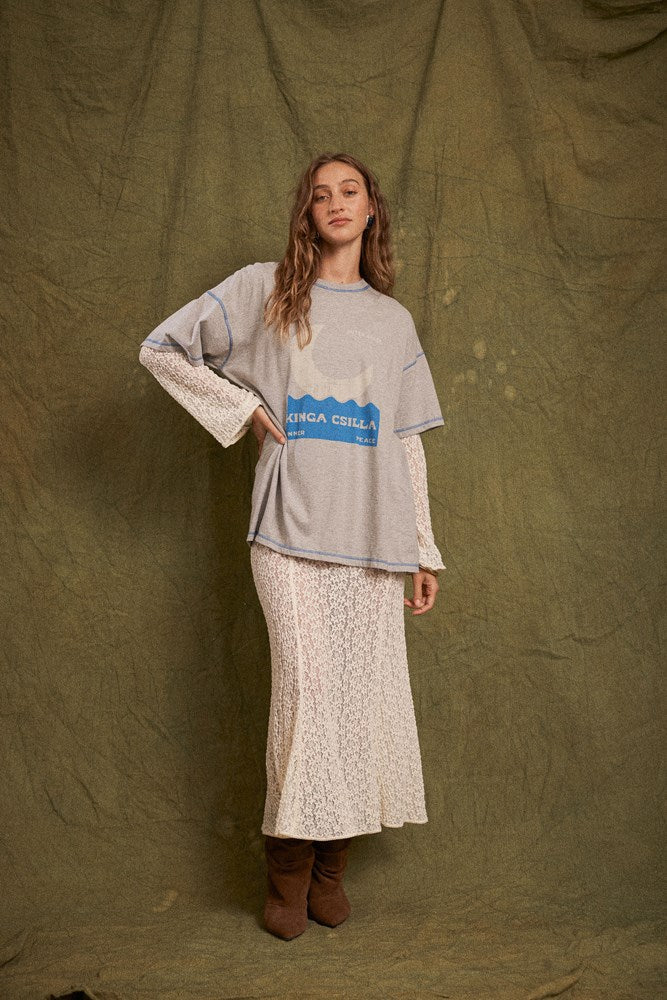 Tarot Lace Cherry Maxi Dress