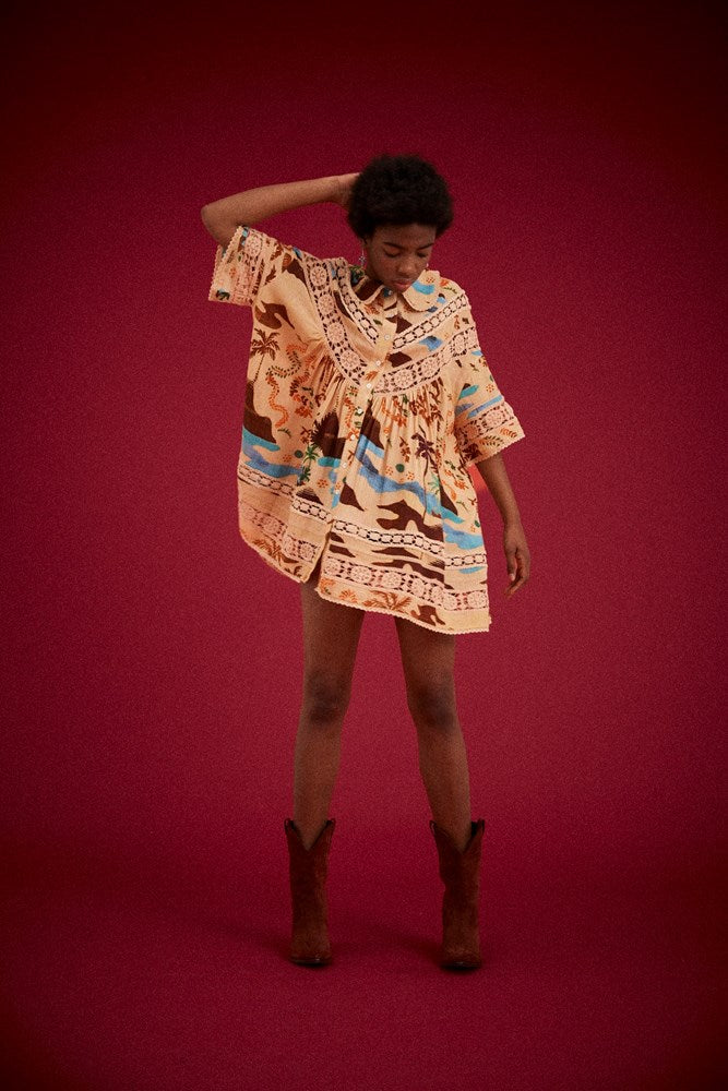 ISLAND NOLA BUTTON DOWN DRESS