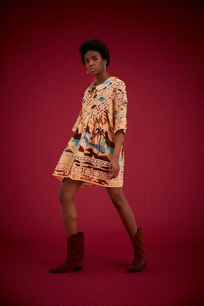 ISLAND NOLA BUTTON DOWN DRESS