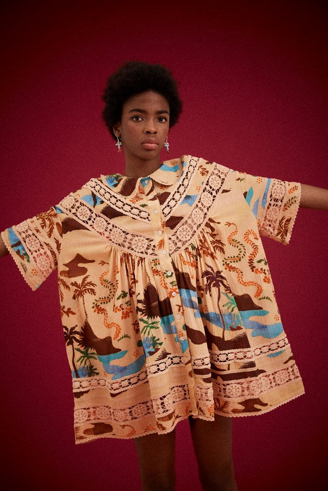 ISLAND NOLA BUTTON DOWN DRESS