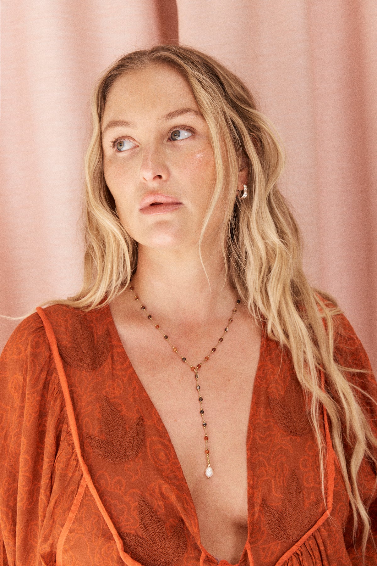 Pearl Drop Bead Necklace