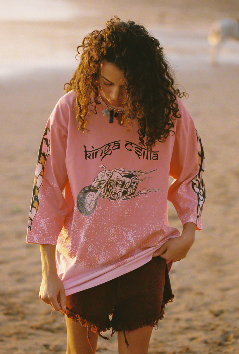 WINE KC ESSENTIAL RECKLESS DENIM SHORT