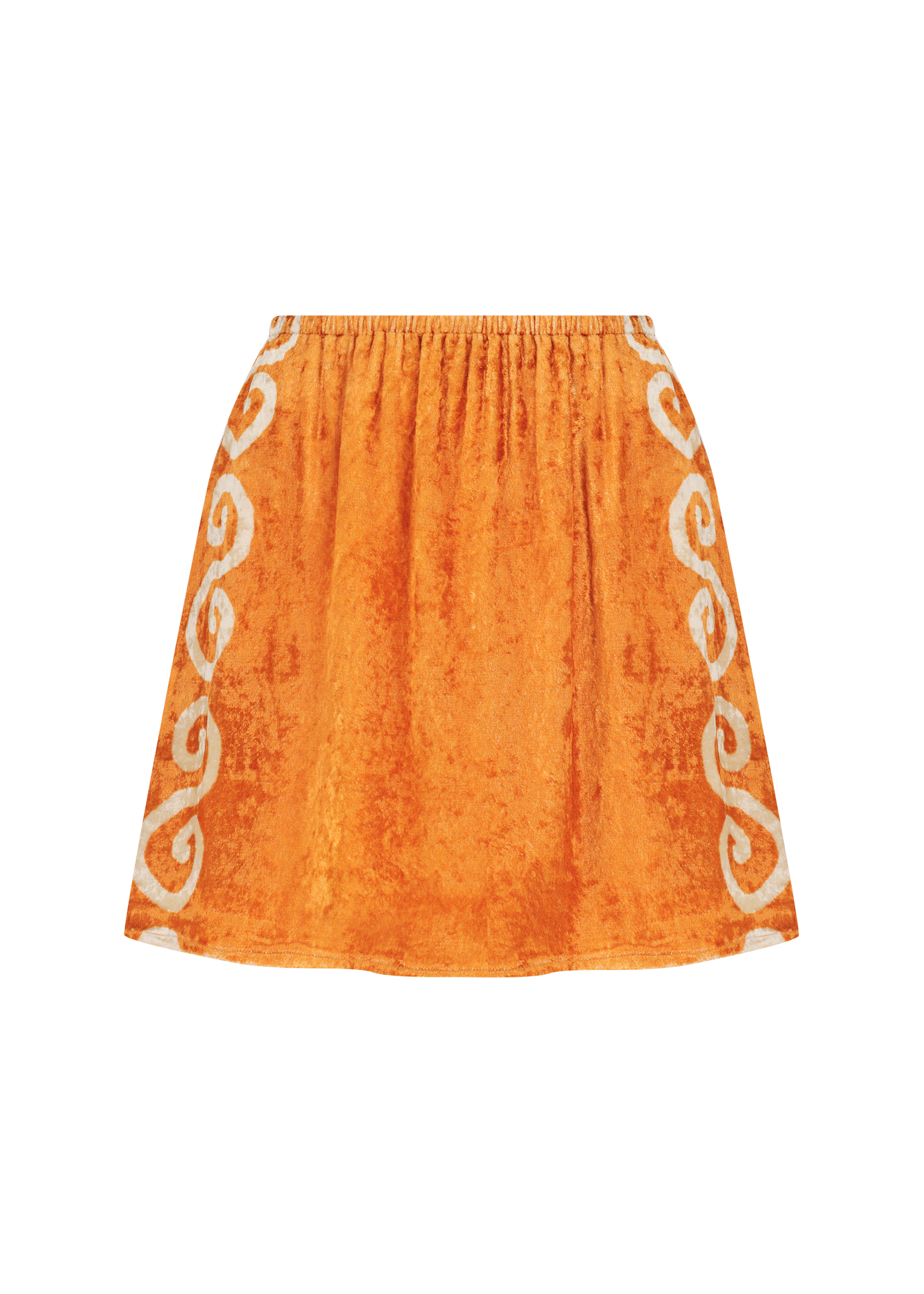 APHAEA VELVET CLOVER MINI SKIRT