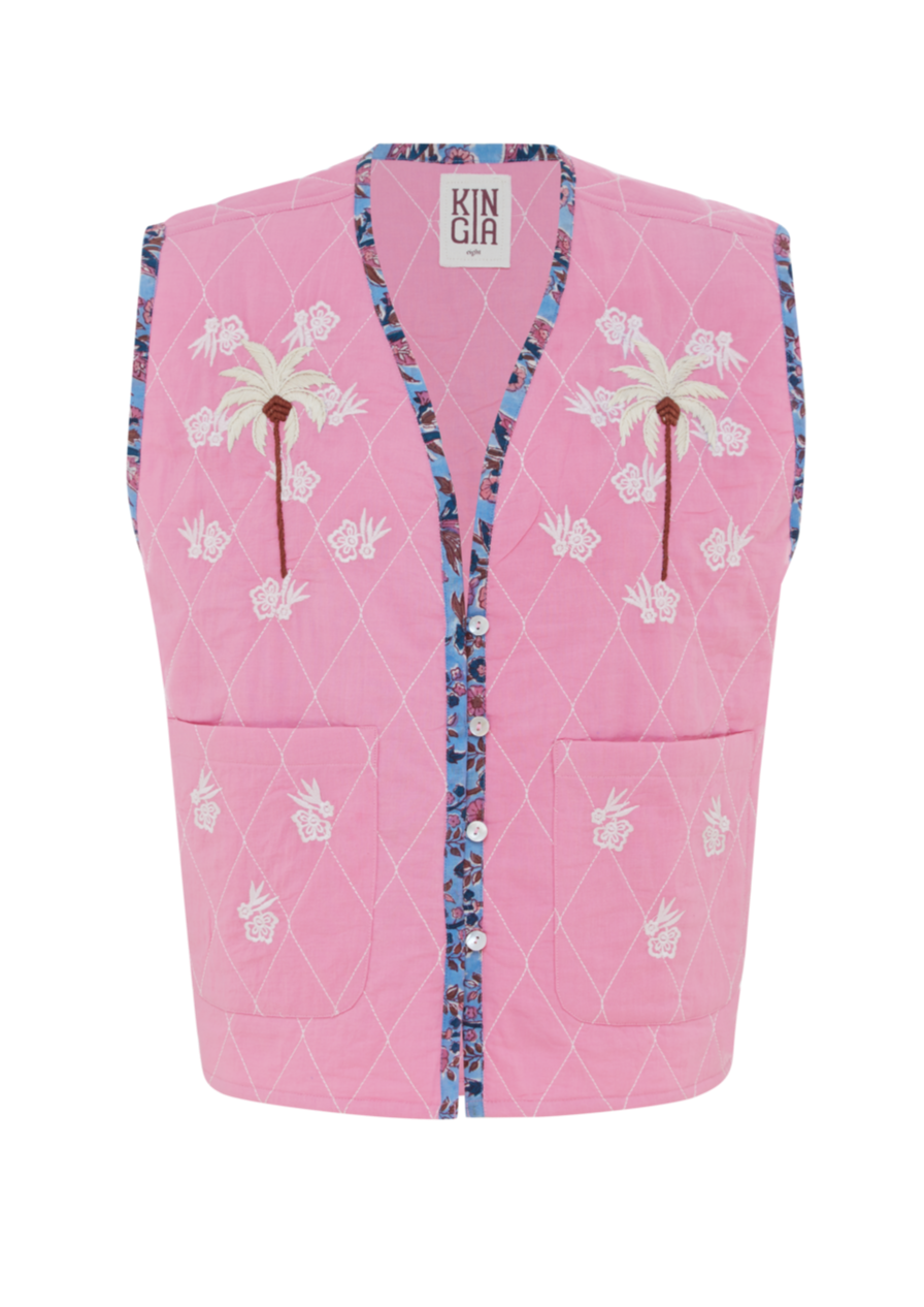 COCONUTS EMBROIDERED VEST