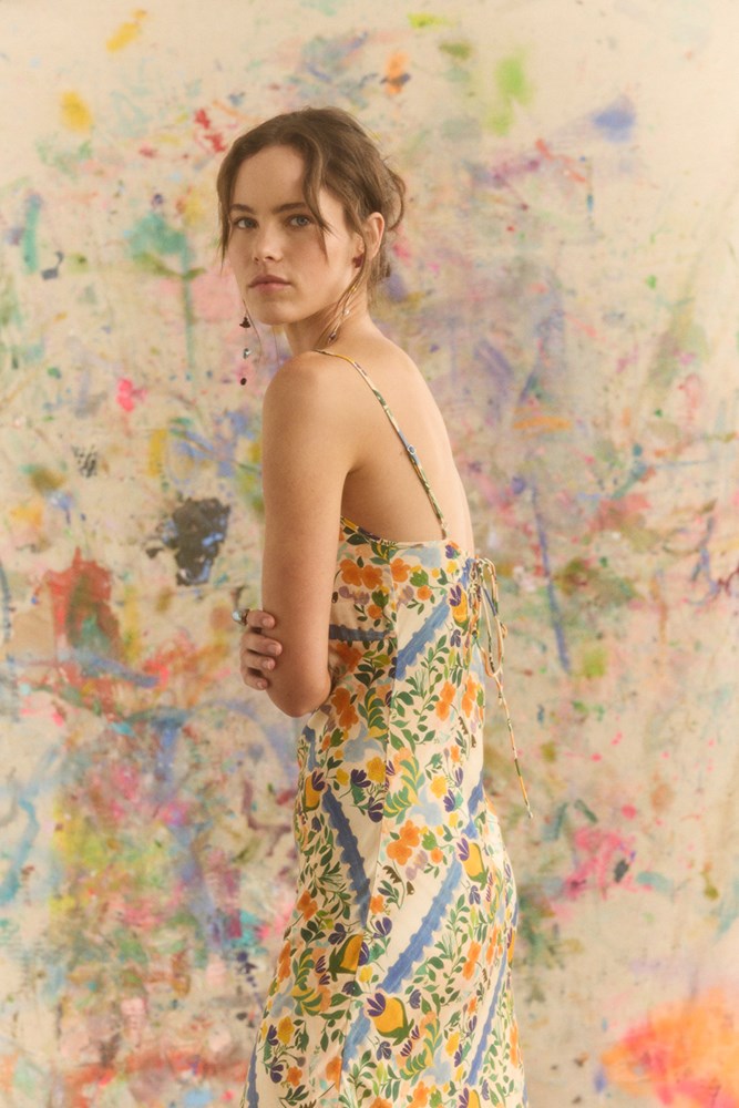 LIMONE TRIANGLE SLIP DRESS