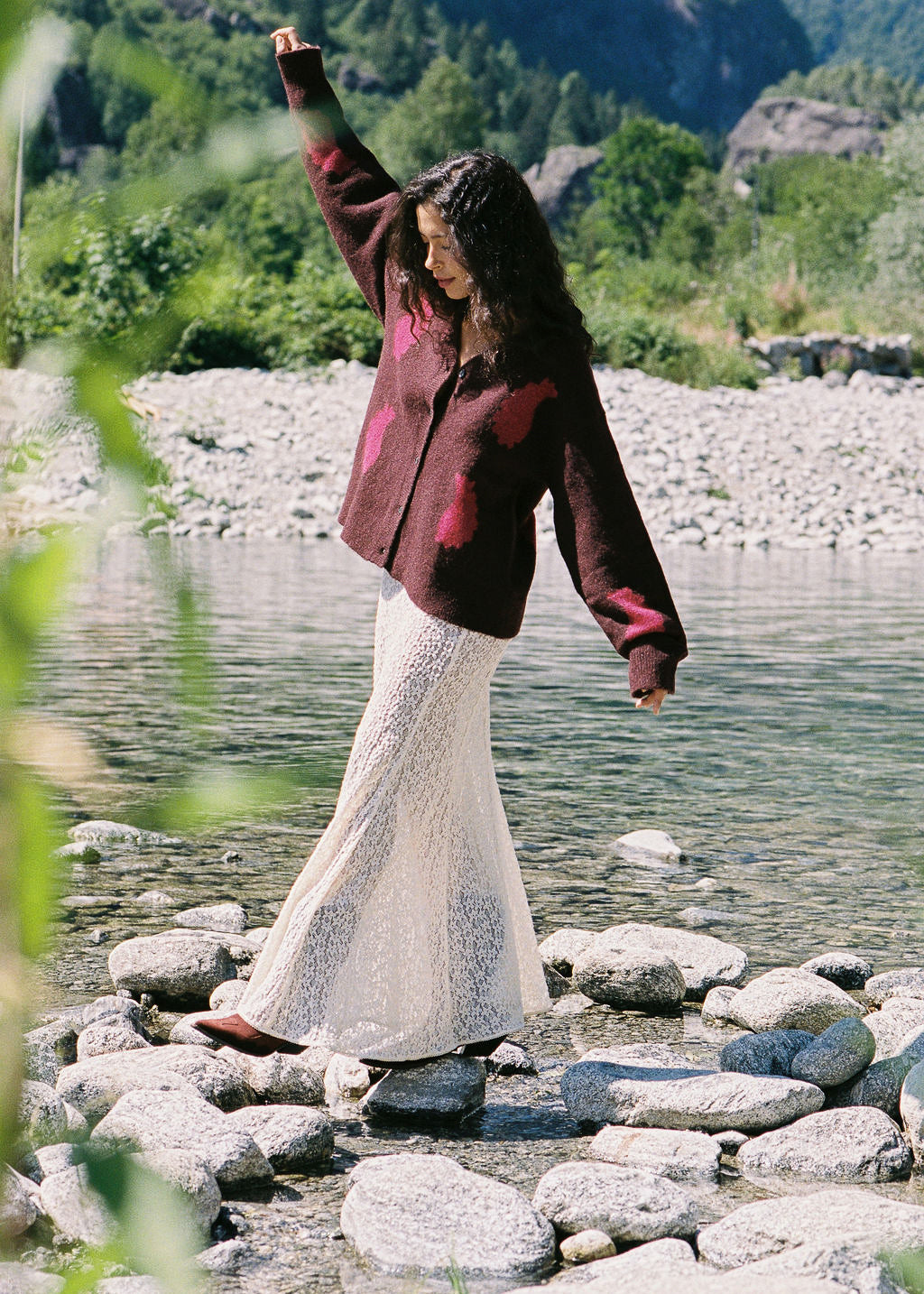 Tarot Lace Mother Maxi Skirt