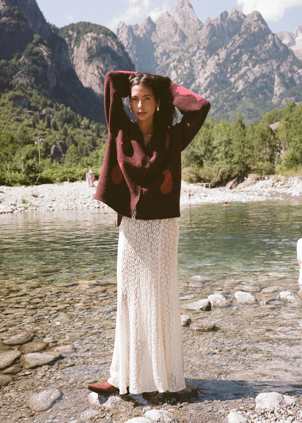 Tarot Lace Mother Maxi Skirt