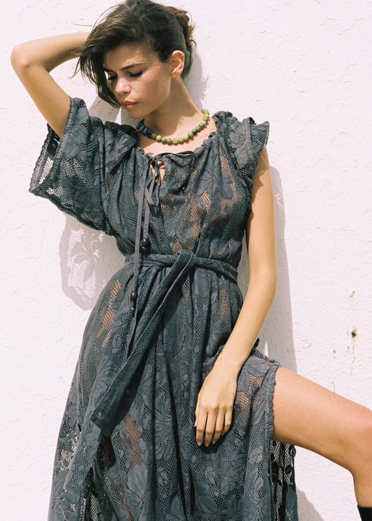 Midnight Lace Primavera Maxi Dress