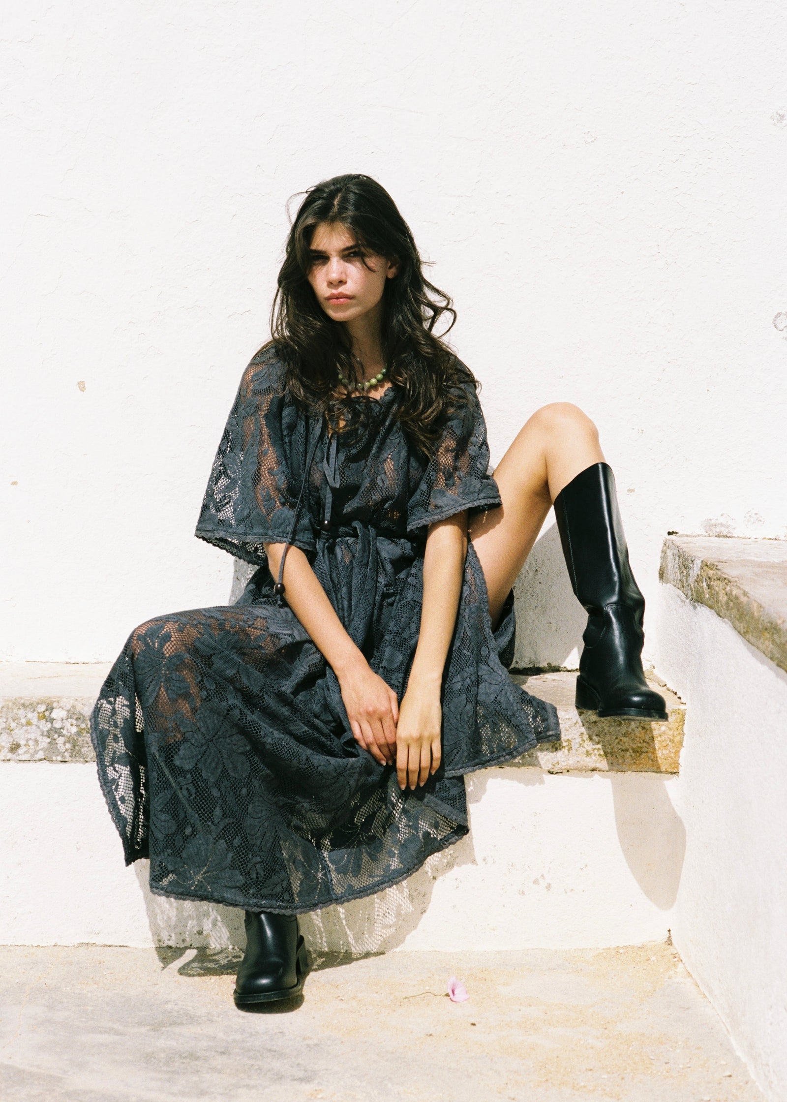 Midnight Lace Primavera Maxi Dress