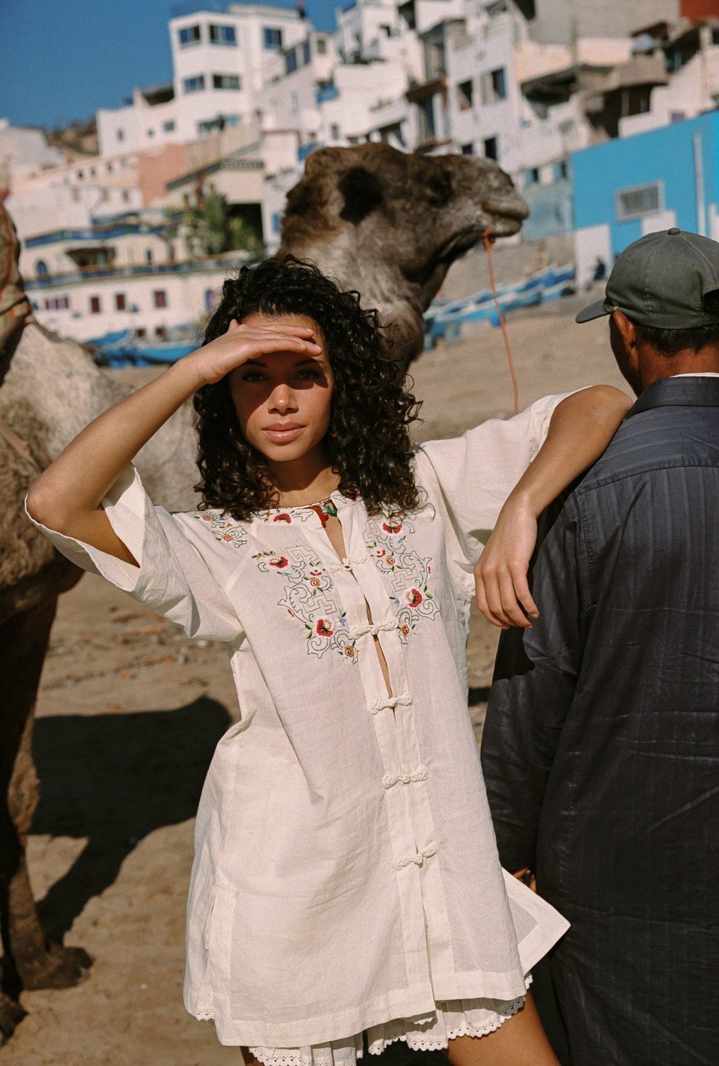 REKA EMBROIDERED BERRY SHIRT