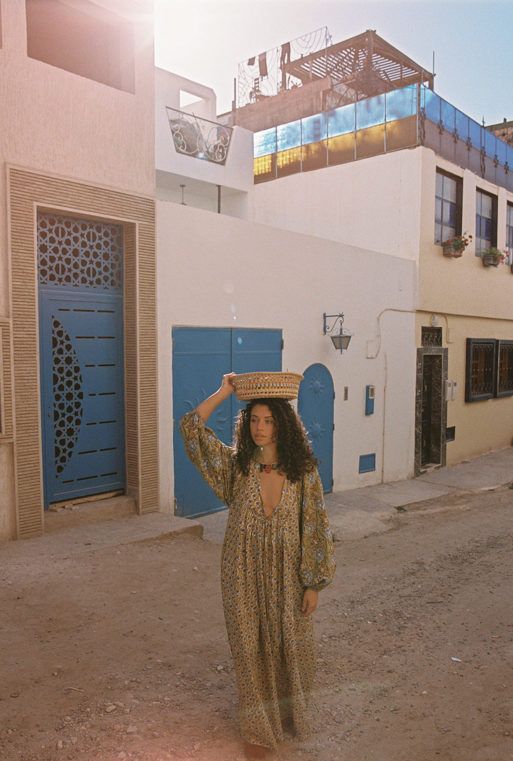 ZOYA BLOCK PRINT MARRAKECH DRESS