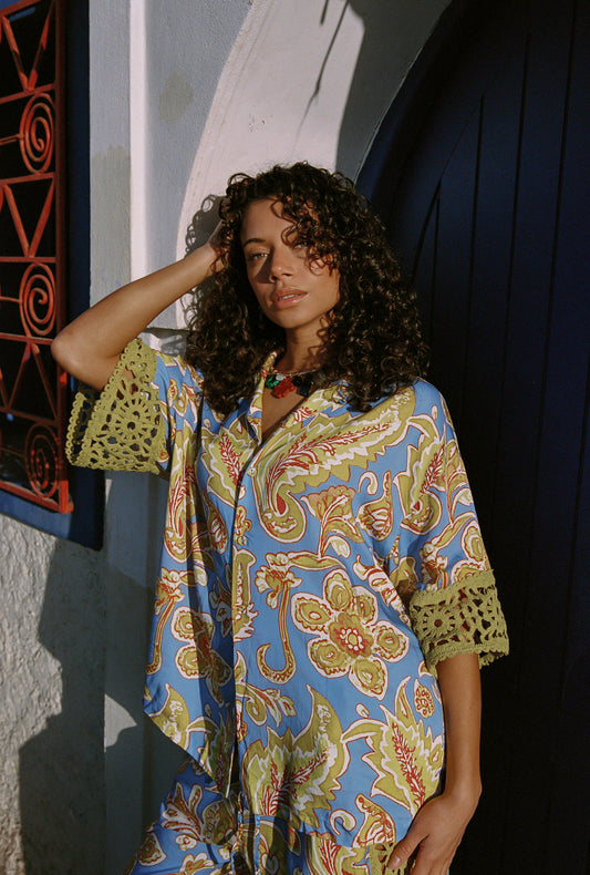 BLUE MILLER LIU BLOUSE