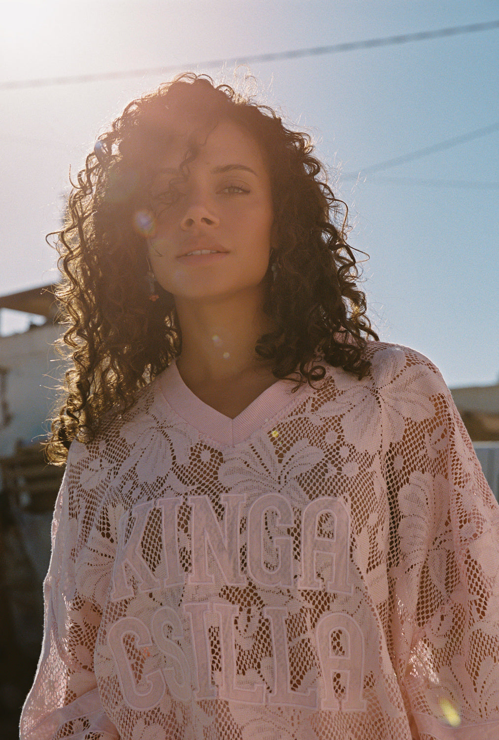 NOVA LACE ONYX  TEE
