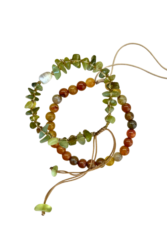 Stone Bracelet Duo