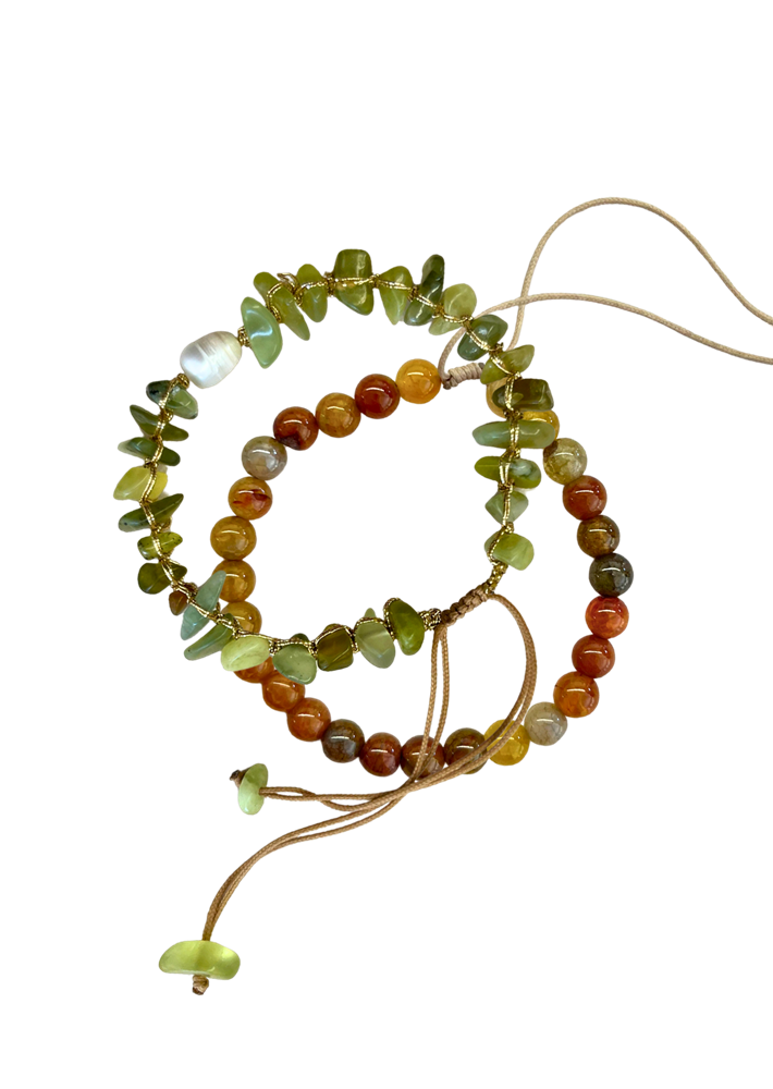 Stone Bracelet Duo
