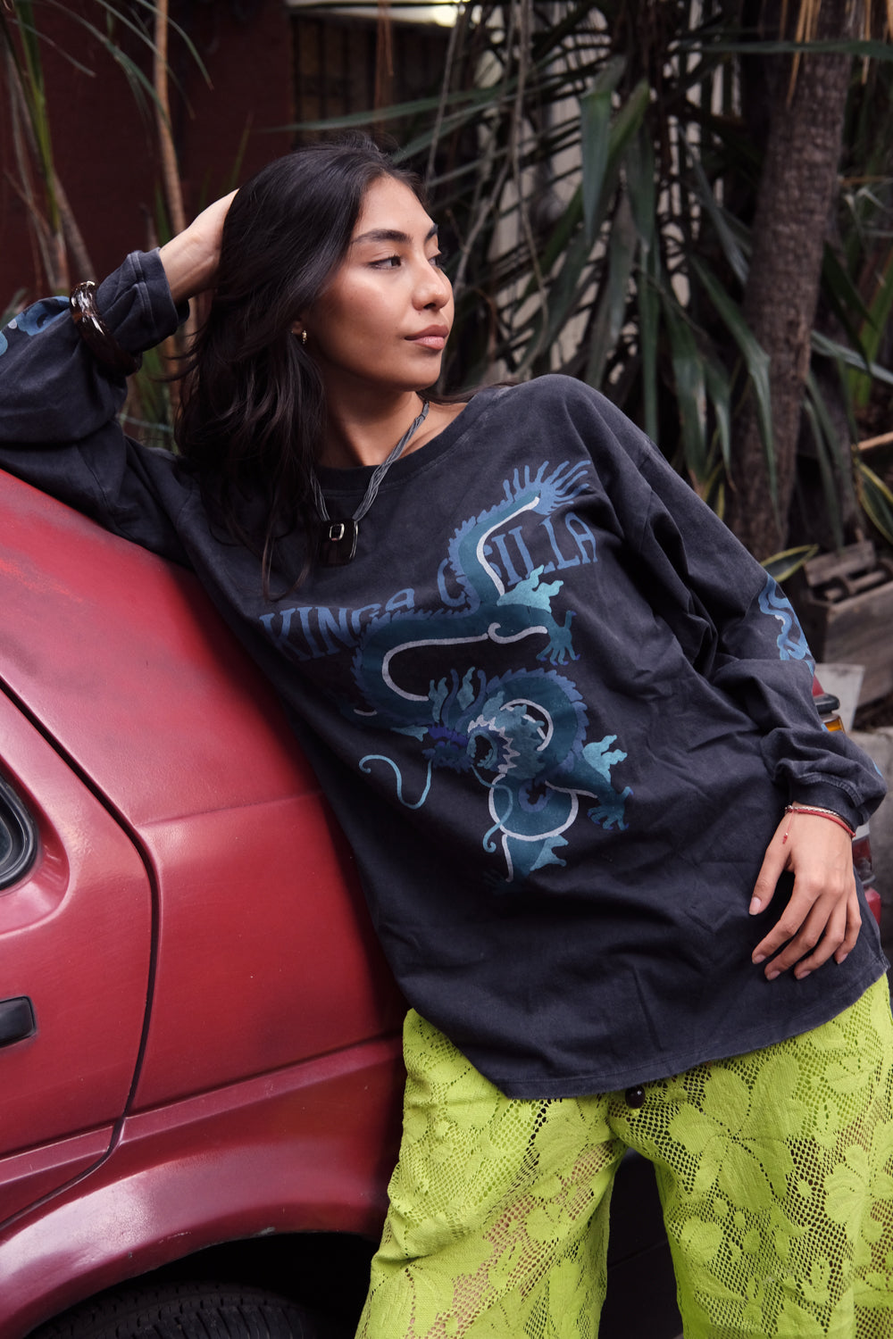 REX DRAGON ROSES LS TEE