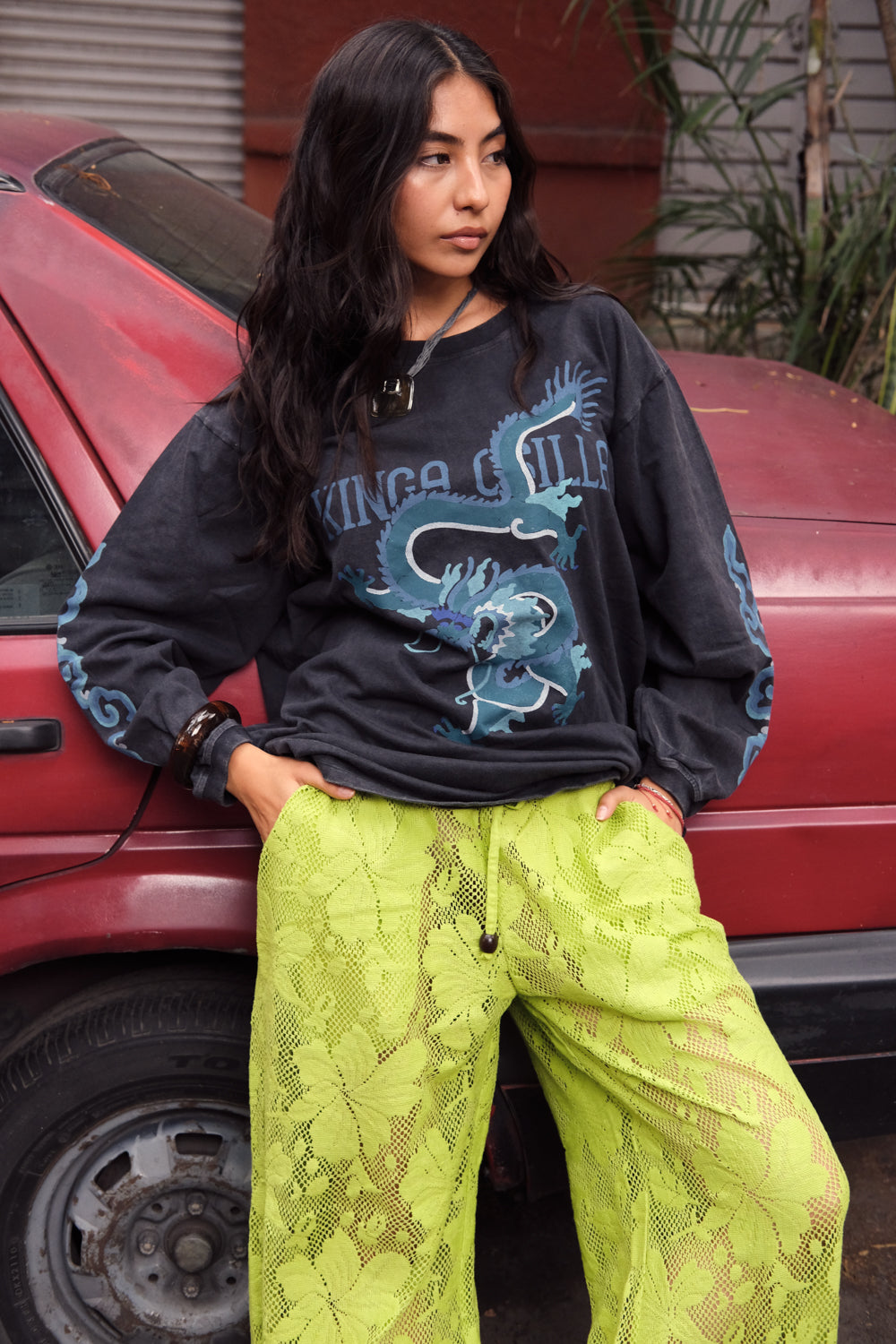 REX DRAGON ROSES LS TEE