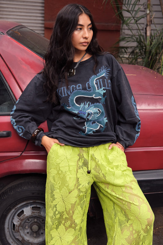 REX DRAGON ROSES LS TEE