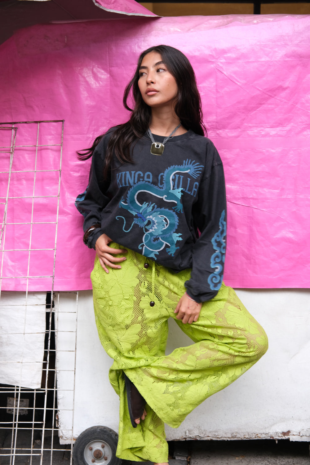 REX DRAGON ROSES LS TEE