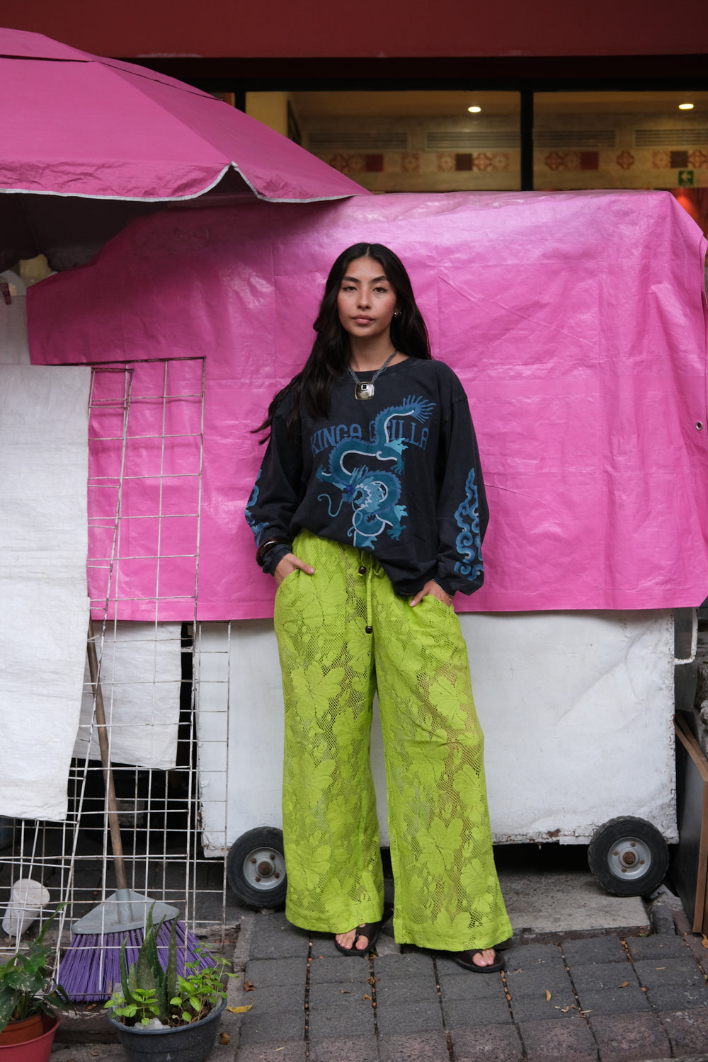 REX DRAGON ROSES LS TEE