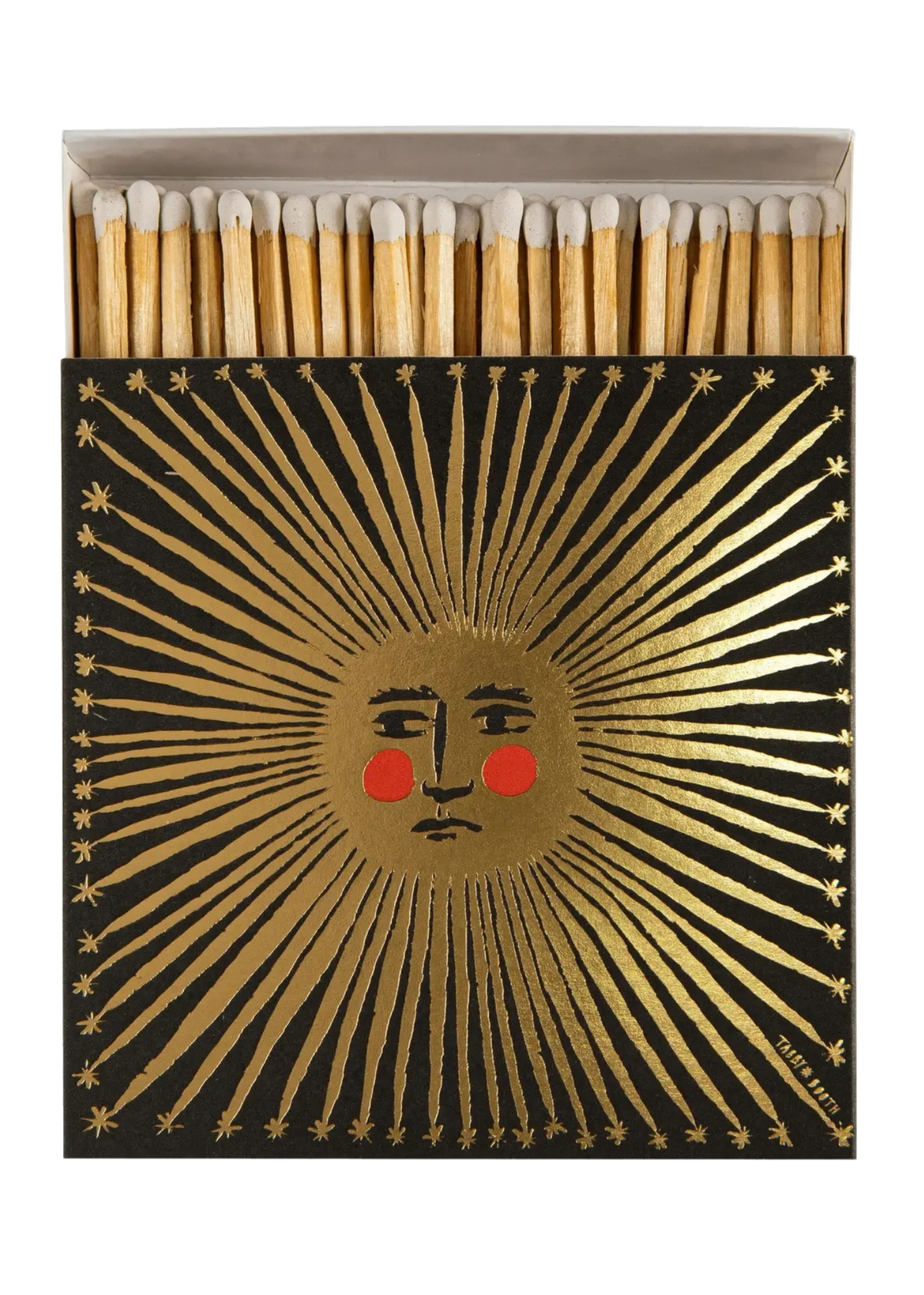 Sun Rays Square Matchboxes