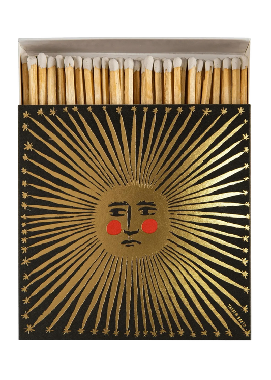 Sun Rays Square Matchboxes