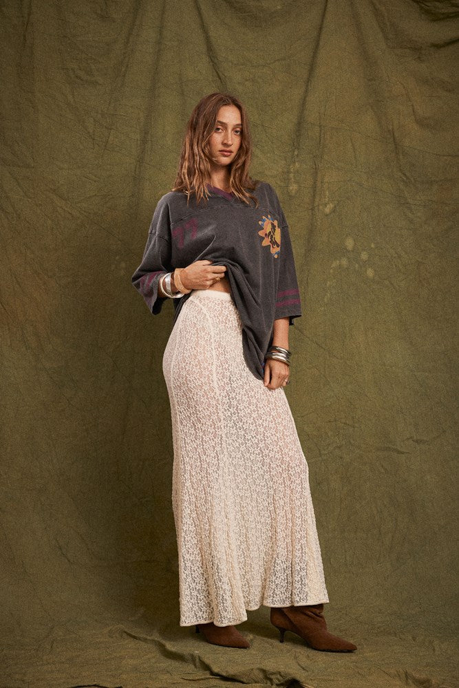 Tarot Lace Mother Maxi Skirt