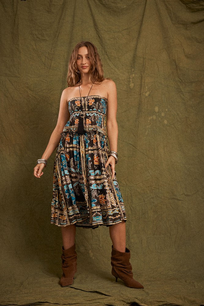 Tatum Asa Shirred Maxi Skirt