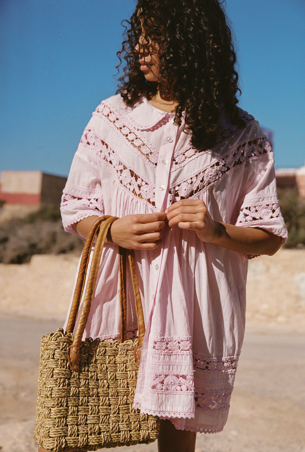 TESSERA NOLA BUTTON DOWN DRESS