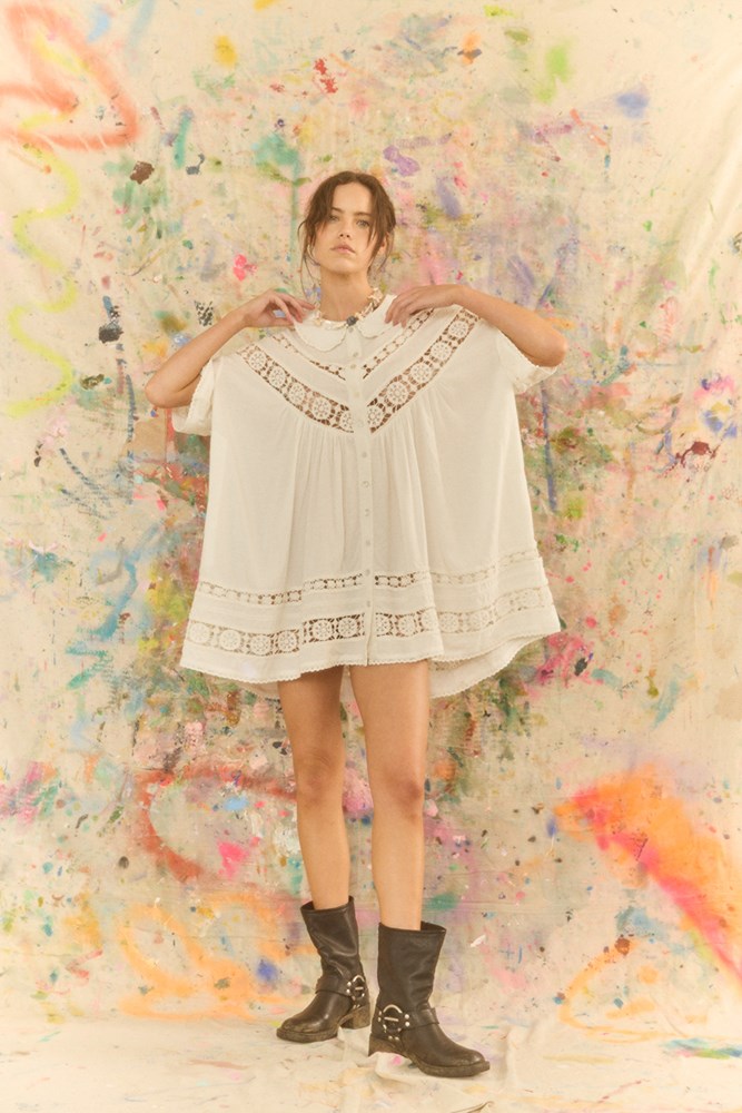 TESSERA NOLA BUTTON DOWN DRESS