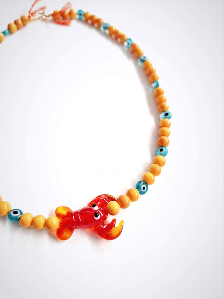 ARAGOSTA 'ALLEGRIA' BEADED NECKLACE