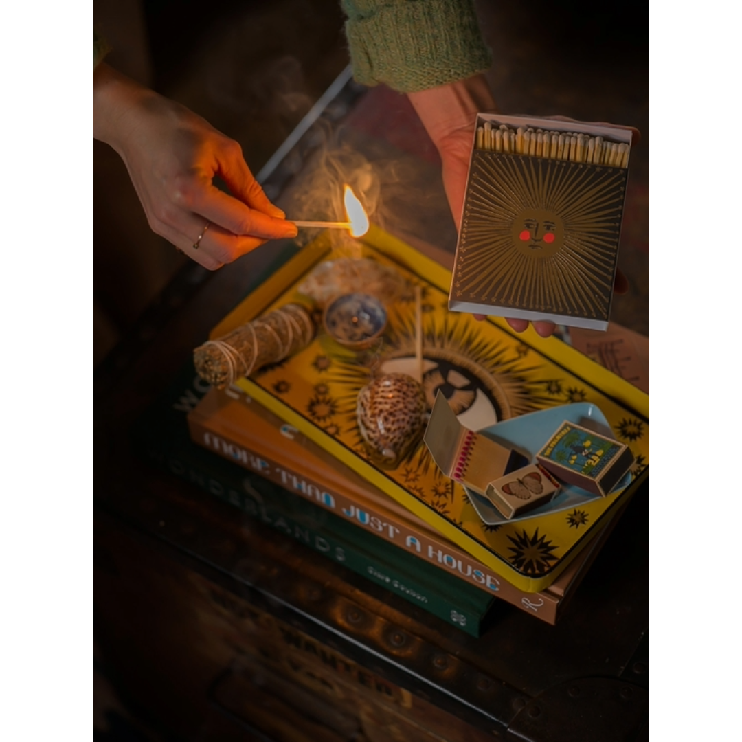 SUN RAYS SQUARE MATCHBOXES