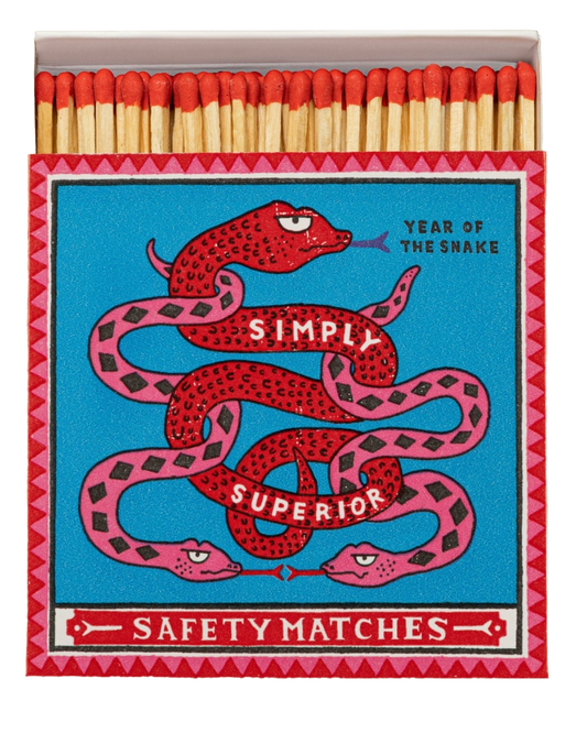 YEAR OF THE SNAKE SQUARE MATCHBOXES