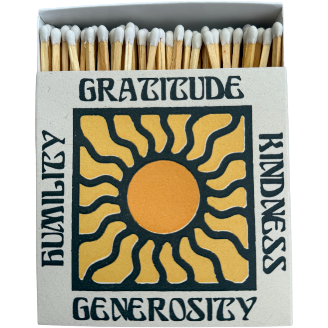 GRATITUDE + KINDNESS SQUARE MATCHBOXES