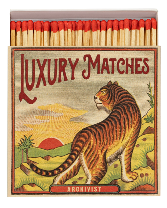 SUNRISE TIGER SQUARE MATCHBOXES