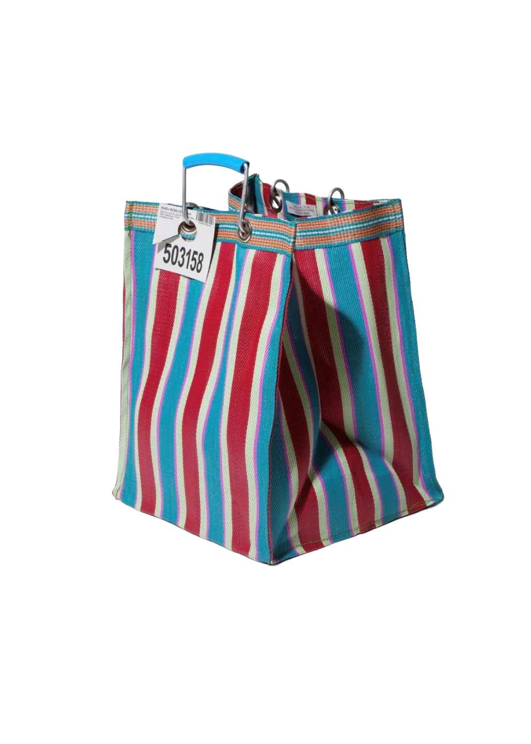 PUEBCO RECYCLED PLASTIC STRIPE BAG