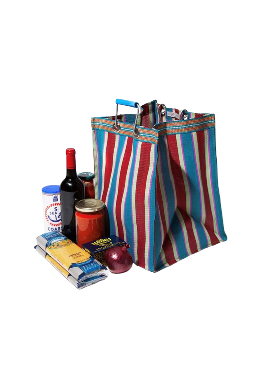 PUEBCO RECYCLED PLASTIC STRIPE BAG