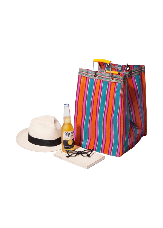 PUEBCO RECYCLED PLASTIC STRIPE BAG
