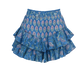Zaffre Block Print Fae Frill Skort