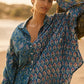 Zaffre Block Print Chalm Shirt