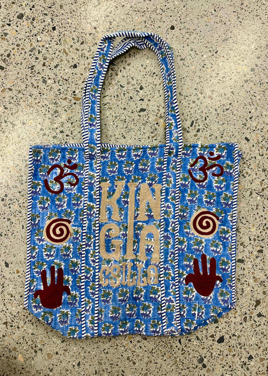 KC INDIAN BLOCK PRINTED KANTHA BAG