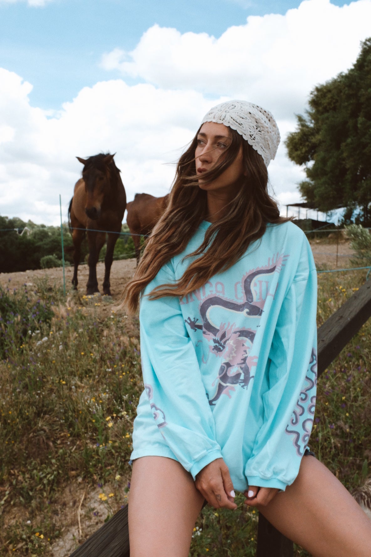 REX DRAGON ROSES LS TEE