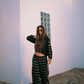 HADES STRIPE WIDE LEG PANT